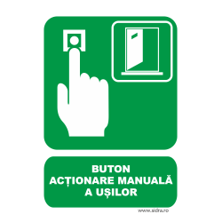 Indicator Buton actionare manuala a usilor