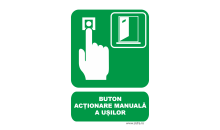 Indicator Buton actionare manuala a usilor