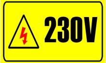 Indicator priza 230V, 2.2x3.7cm