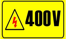 Indicator priza 400V, 2.2x3.7cm