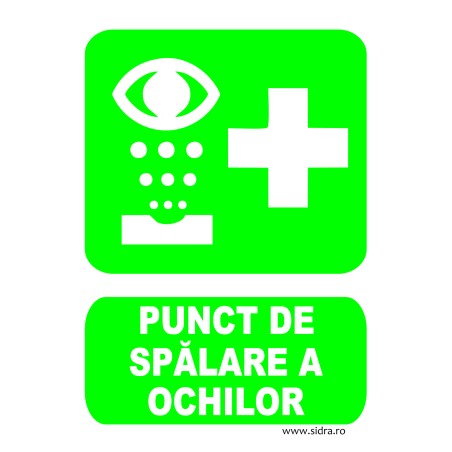 Indicator Punct de spalare a ochilor