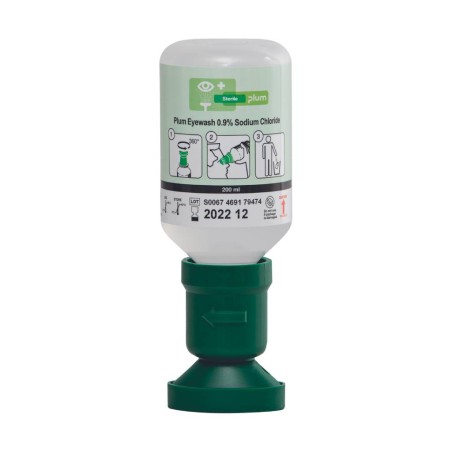 Solutie sterila pentru clatirea ochilor PLUM 4691 200ml 0,9% NaCl, Cerva