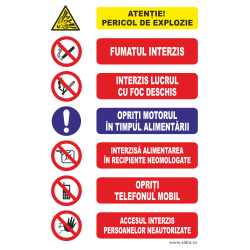 Indicator Set reguli alimentare statie carburant