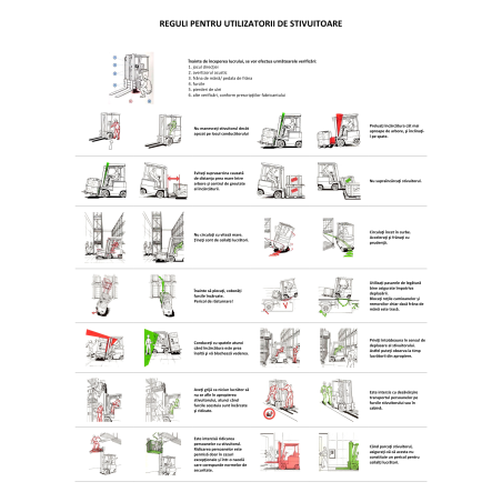 Indicator Reguli pentru utilizatorii de stivuitoare