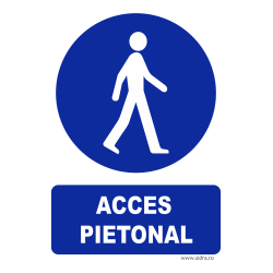Indicator Acces pietonal