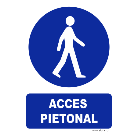 Indicator Acces pietonal