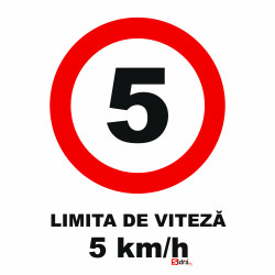 Indicator Limita de viteza 5 km/h