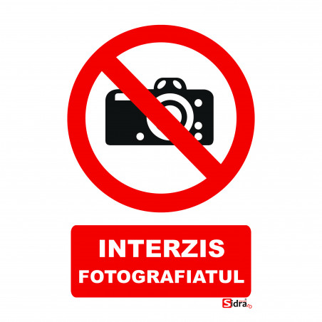 Indicator Interzis fotografiatul