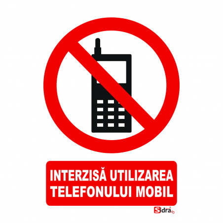Indicator Interzisa utilizarea telefonului mobil