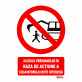 Indicator Interzisa stationarea sub bratul excavatorului