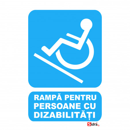 Indicator Rampa pentru persoane cu dizabilitati