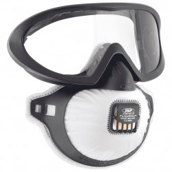 Semimasca de protectie FILTERSPEC FFP2V, Cerva, cu ochelari