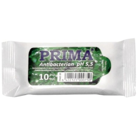 Servetele umede PRIMA, antibacteriene, 10 bucati