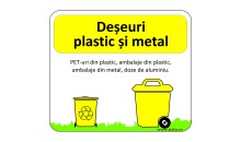 Indicator pentru marcare pubele Deseuri plastic si metal