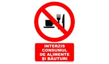 Indicator Interzis consumul de alimente si bauturi