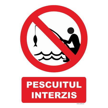 Indicator Pescuitul interzis