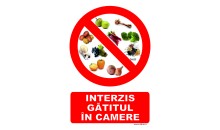 Indicator Interzis gatitul in camere