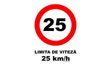Indicator Limita de viteza 25 km/h