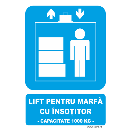 Indicator Lift pentru marfa cu insotitor