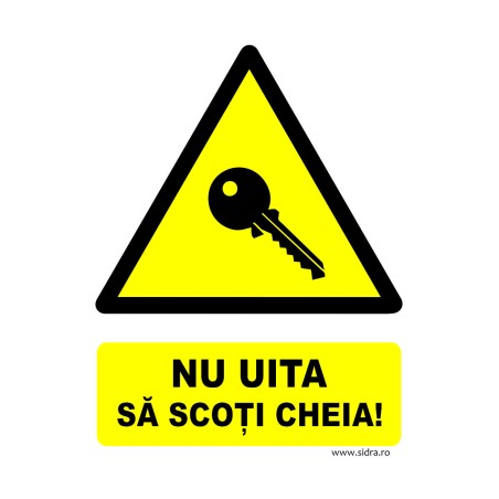 Indicator Nu uita sa scoti cheia