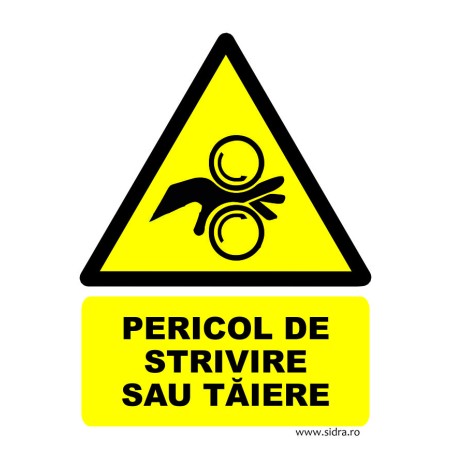 Indicator Pericol de strivire sau taiere