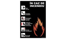 Indicator cu pasii de urmat In caz de incendiu