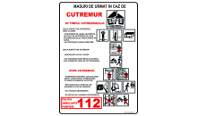 Indicator cu masurile de urmat In caz de cutremur