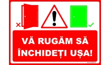Indicator Va rugam sa inchideti usa
