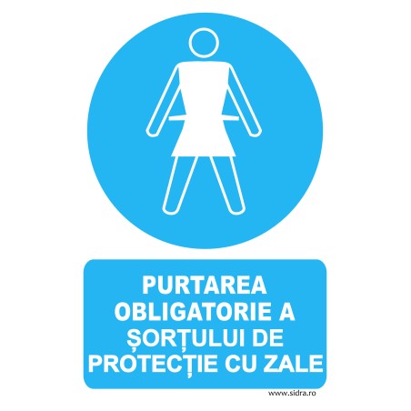 Indicator Purtarea obligatorie a sortului de protectie cu zale