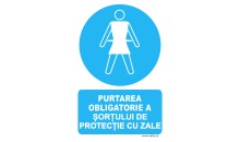 Indicator Purtarea obligatorie a sortului de protectie cu zale