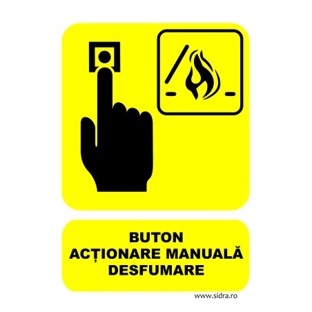 Indicator Buton actionare manuala desfumare