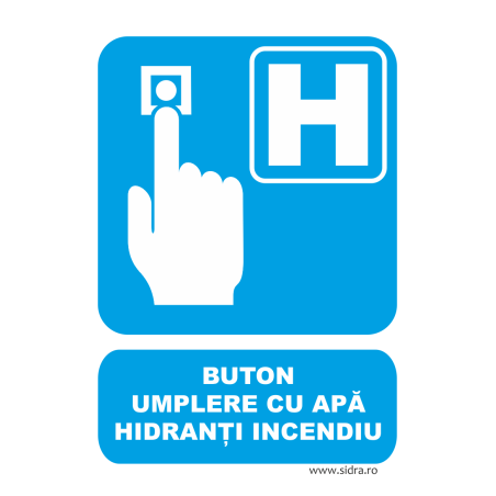 Indicator Buton umplere cu apa hidranti incendiu