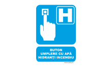 Indicator Buton umplere cu apa hidranti incendiu