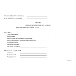 Registru de supraveghere a masinilor de ridicat