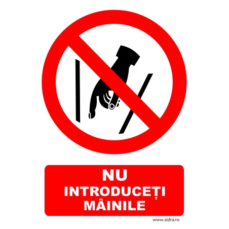 Indicator Nu introduceti mainile