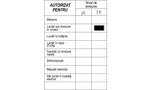 Talon de autorizare electricieni